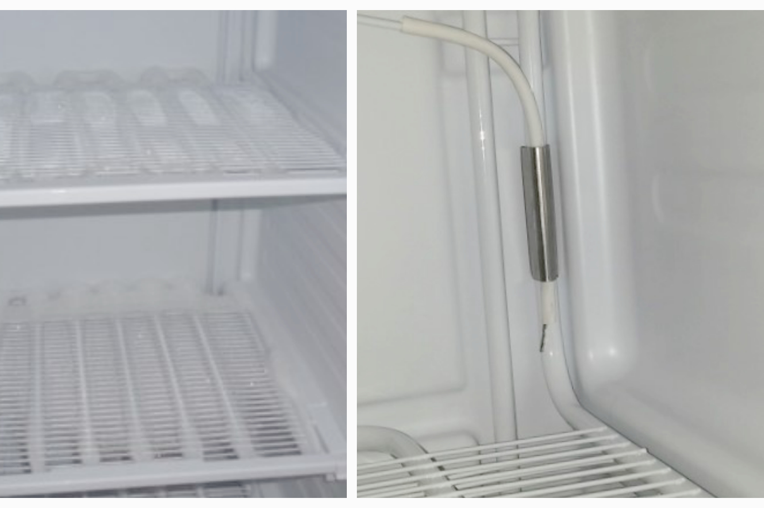 Холодильник Атлант внутри морозилка